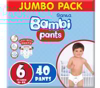 بامبي كلوت مقاس (6) عبوة جامبو 40 كلوت