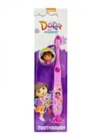 فرشاة أسنان دورا للأطفال مع غطاء من نيكلوديون وردي