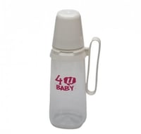 رضاعه فور يو بيبي بلاستيك 240 مل باليد - خالية من...