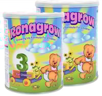 روناجرو حليب أطفال 1-3 سنوات 850 عبوة مزدوجة