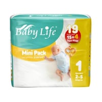بيبي لايف حفاضات حزام حديثي الولادة رقم 1 عدد 19 ح...