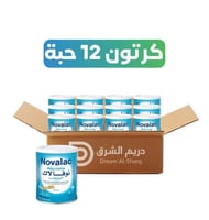 كرتون نوفالاك اليرنوفا حليب اطفال 400 جم - 12حبة