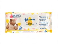 مناديل مبللة للبشرة الحساسة من جونسون - 56 منديل