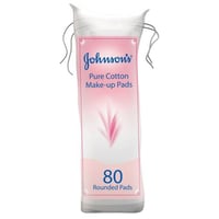 قطن ازالة المكياج دائري من جونسون - 80 قرص دائري