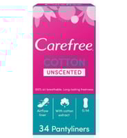 كير فري فوط نسائية غير معطرة 34 حبة