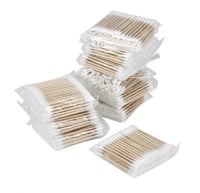 اعواد اذان قطنية للتنظيف خشب 500 حبة من العرايس