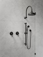 وجه خلاط شاور خط واحد مع القلب المدفون اللون الاسو...