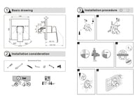 وجه خلاط دفن خط واحد كروم مربع برونزو / BRONZO