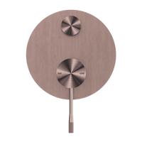 وجه خلاط شاور خطين - محول - اللون البرونزي المصقول...