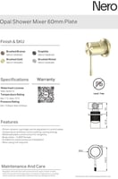 وجه خلاط شاور خط واحد اللون الذهبي المصقول مع القل...