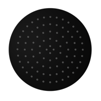 طاسة دش / شاور رأسي 25 سم مدور اللون الاسود المطفي...