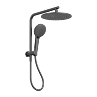 دش راسي 25 سم وسماعة ولي ومحول اللون معدني رمادي ن...