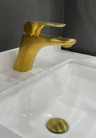 خلاط مغسلة ذهبي مطفيء ELITE الماني هزنت / HESANIT