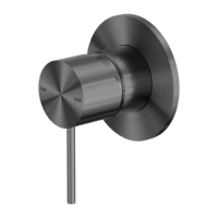 وجه خلاط شاور خط واحد اللون معدني رمادي مع القلب ا...