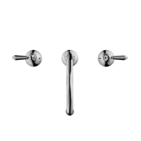 خلاط مغسلة 3 فتحة اللون الكروم (يورك تاريخي) - نير...