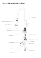 خلاط مطبخ مع لي سحاب اللون معدني رمادي نيرو / Nero