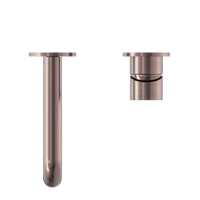 خلاط مغسلة جداري فتحتين اللون برونز المصقول مع الق...