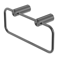 علاقة مناشف مستطيل اللون معدني رمادي نيرو / Nero