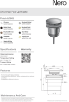 رأس هراب مغسلة كبس اللون اسود مطفي نيرو / Nero