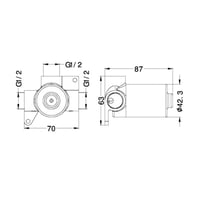 وجه خلاط شاور خط واحد اللون ابيض مطفي مع القلب الم...