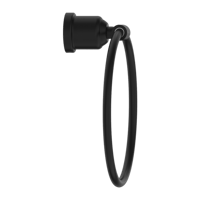 علاقة مناشف دائرية (18 القطر) اللون الاسود المطفي...