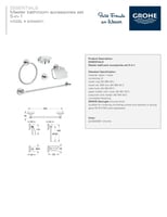 طقم اكسسوار 5 قطع كروم ايسنس دائري جروهي / GROHE