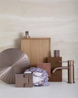 خلاط مغسلة (اوبال) اللون البرونزي المصقول نيرو / N...