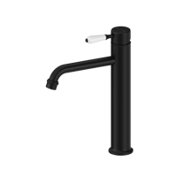 خلاط مغسلة عالي طويل مع مقبض من البورسلين الأبيض و...