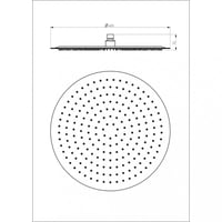 طاسة دش 40 سم ذهبي دائري ستانلس هزنت / HESANIT