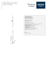 سماعة مع لي وعلاقة ايفوريا كيوب جروهي / GROHE