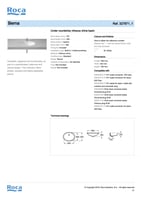 مغسلة دفن بيرنا 56 سم ابيض روكا / ROCA