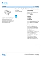 كرسي حمام معلق مع الغطاء روكا أكسس - احتياجات الخا...