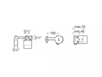 خلاط مغسلة دفن كروم ( قلب + وجه ) L20 روكا / ROCA