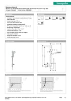 مسطرة مع لي وسماعة رينداس هانس جروهي / hansgrohe