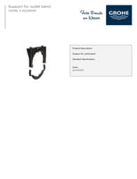 قوس بلاستيك لزوم تثبيت كوع الصرف جروهي / GROHE