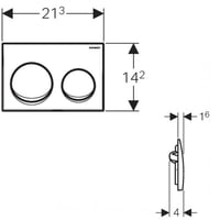 خزان دفن الفا (8cm) مع زر تشغيل دائري جيبرت / GBEB...