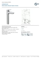 خلاط مغسلة عالي كروم (سيرافليكس) ايديال ستاندرد /...