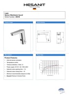 خلاط مغسلة كروم مطفي ليزر هزنت / HESANIT
