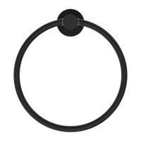 علاقة مناشف دائرية اللون الاسود المطفي نيرو / Nero