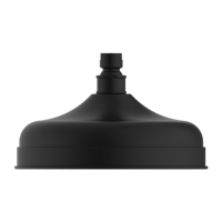 طاسة دش / شاور رأسي 20 سم اللون اسود مطفي (يورك تا...