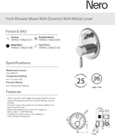 وجه خلاط شاور خطين - محول - اللون الاسود المطفي مع...