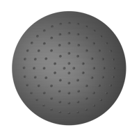 طاسة دش / شاور رأسي 25 سم مدور اللون معدني رمادي ن...