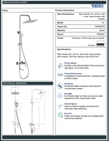 خلاط دش كامل مع مصب تريدكس / TREDEX