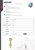 شطاف حمام جداري دائري ذهبي برونزو / BRONZO