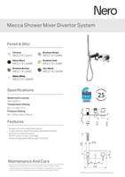 خلاط مع قاعدة جدارية و سماعة ولي ومحول اللون الذهب...