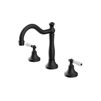 خلاط مغسلة 3 فتحة مع مقبض من البورسلين الأبيض و ال...