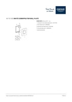 ضغاط كروم لزوم سيفون دفن مربع جروهي / GROHE