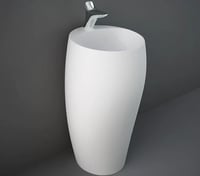 حوض مغسلة ارضي lلون ابيض مع رأس هراب راك سيراميك /...