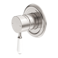 وجه خلاط شاور خط واحد بمقبض من البورسلين الأبيض مع...