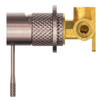 وجه خلاط شاور خط واحد اللون البرونزي المصقول مع ال...